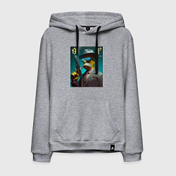 Мужская толстовка-худи Homer Simpson with pistol - godfather