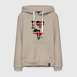 Мужская толстовка-худи Я люблю Кению