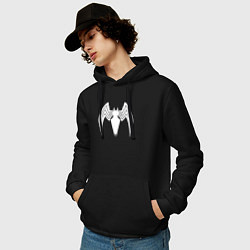 Толстовка-худи хлопковая мужская Venom spider logo, цвет: черный — фото 2