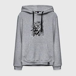 Мужская толстовка-худи Абстрактные неразборчивые каракули