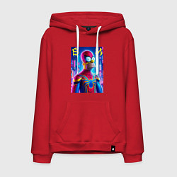 Мужская толстовка-худи Homer Simpson and Spider man - collaboration