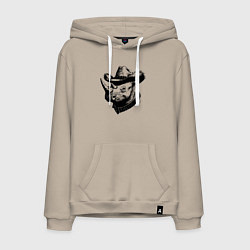 Мужская толстовка-худи Носорог ковбой