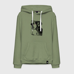 Мужская толстовка-худи Девушка с фиолетовыми глазами