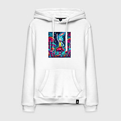 Мужская толстовка-худи Рик Санчес показывает жест победы