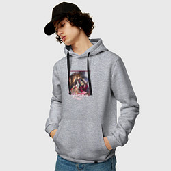 Толстовка-худи хлопковая мужская Галлахер, цвет: меланж — фото 2