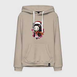 Мужская толстовка-худи Клинок рассекающий демонов Незуко каваи