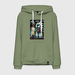 Мужская толстовка-худи Morty and Rick - meme we are Venom