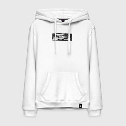 Мужская толстовка-худи Внедорожник, велосипед и тропы