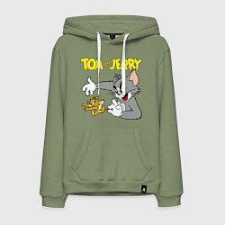 Мужская толстовка-худи Том и Джерри - кот и мышь