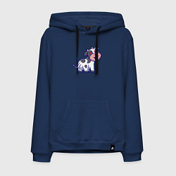 Мужская толстовка-худи Влюблённая коровка