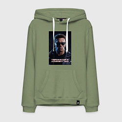 Мужская толстовка-худи Арнольд - терминатор