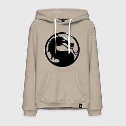 Мужская толстовка-худи Смертельная битва - логотип