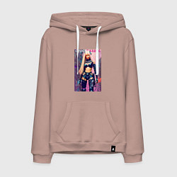 Мужская толстовка-худи Cyber Barbie - ai art