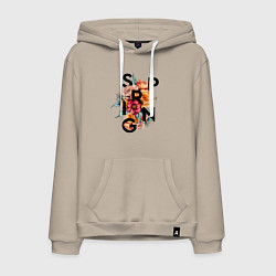 Мужская толстовка-худи Spring flowers