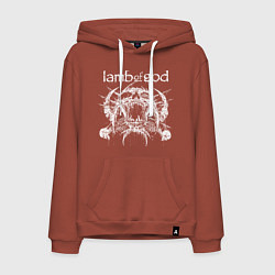 Мужская толстовка-худи Lamb of god - skull