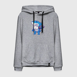 Мужская толстовка-худи Акула бодибилдер