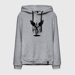 Мужская толстовка-худи Крылатый мастер с инструментами