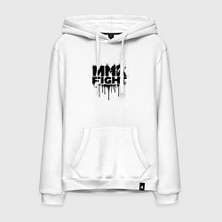 Мужская толстовка-худи MMA боец черной краской