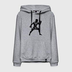 Мужская толстовка-худи Антуражный тайский боксер