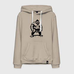 Мужская толстовка-худи Грозный сумоист