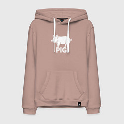 Мужская толстовка-худи Городская Свинья