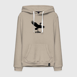 Мужская толстовка-худи Аист граффити