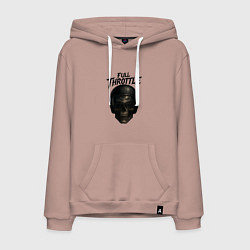 Мужская толстовка-худи Full throttle Череп мотоциклиста