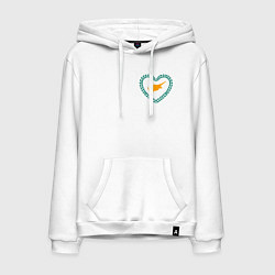 Мужская толстовка-худи Кипр в сердечке