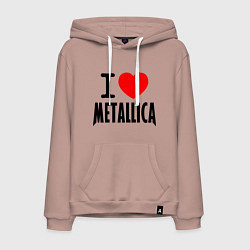 Мужская толстовка-худи I love Metallica