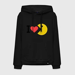 Мужская толстовка-худи I love Packman