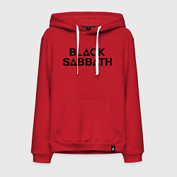 Толстовка-худи хлопковая мужская Black Sabbath, цвет: красный