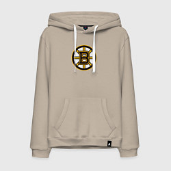 Толстовка-худи хлопковая мужская Boston Bruins, цвет: миндальный