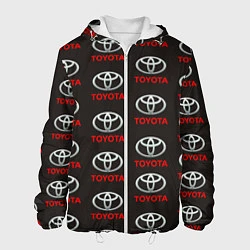 Куртка с капюшоном мужская Toyota, цвет: 3D-белый