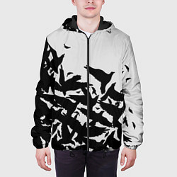 Куртка с капюшоном мужская Bird, цвет: 3D-черный — фото 2