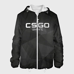 Куртка с капюшоном мужская CS:GO Graphite, цвет: 3D-белый