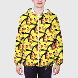Куртка с капюшоном мужская Pikachu, цвет: 3D-белый — фото 2