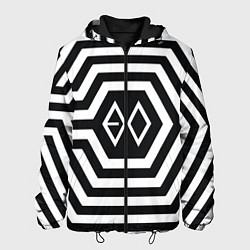Куртка с капюшоном мужская EXO Geometry цвета 3D-черный — фото 1