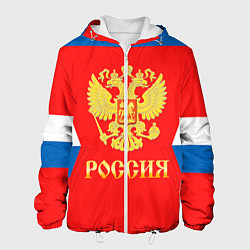 Куртка с капюшоном мужская Сборная РФ: #91 TARASENKO, цвет: 3D-белый