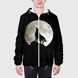 Куртка с капюшоном мужская Moon Wolf, цвет: 3D-белый — фото 2
