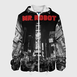 Куртка с капюшоном мужская Mr. Robot City, цвет: 3D-белый