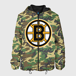 Куртка с капюшоном мужская Bruins Camouflage, цвет: 3D-черный
