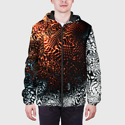 Куртка с капюшоном мужская Technology, цвет: 3D-черный — фото 2