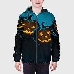 Куртка с капюшоном мужская Halloween3, цвет: 3D-черный — фото 2