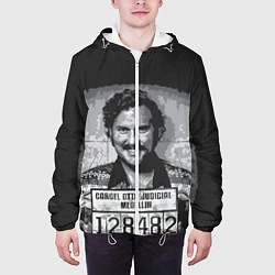 Куртка с капюшоном мужская Pablo Escobar: Smile, цвет: 3D-белый — фото 2