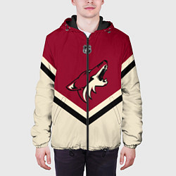 Куртка с капюшоном мужская NHL: Arizona Coyotes, цвет: 3D-черный — фото 2