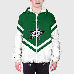 Куртка с капюшоном мужская NHL: Dallas Stars, цвет: 3D-белый — фото 2