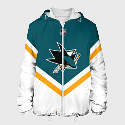 Куртка с капюшоном мужская NHL: San Jose Sharks, цвет: 3D-белый