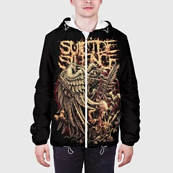 Куртка с капюшоном мужская Suicide Silence, цвет: 3D-белый — фото 2