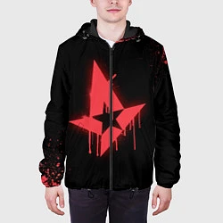 Куртка с капюшоном мужская Astralis: Black collection, цвет: 3D-черный — фото 2