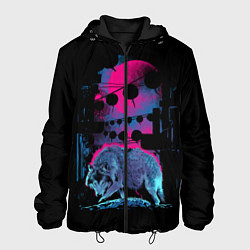 Куртка с капюшоном мужская Wolf Town, цвет: 3D-черный